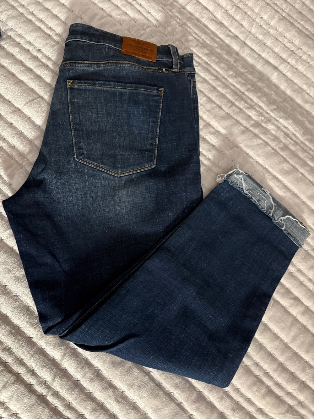 Lucky Brand Dark Indigo Cropped Ankle Jeans